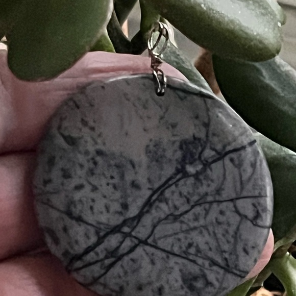 Elegant Picasso Jasper 44mm Pendant - Picture 6 of 6